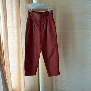 Zara Paperbag Waist Wide Leg Pants